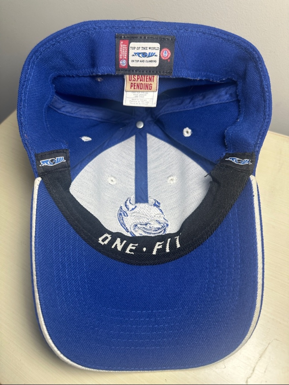 Top of the World Duke Blue Devils dark Blue and White Baseball Cap - Picture 6 of 7